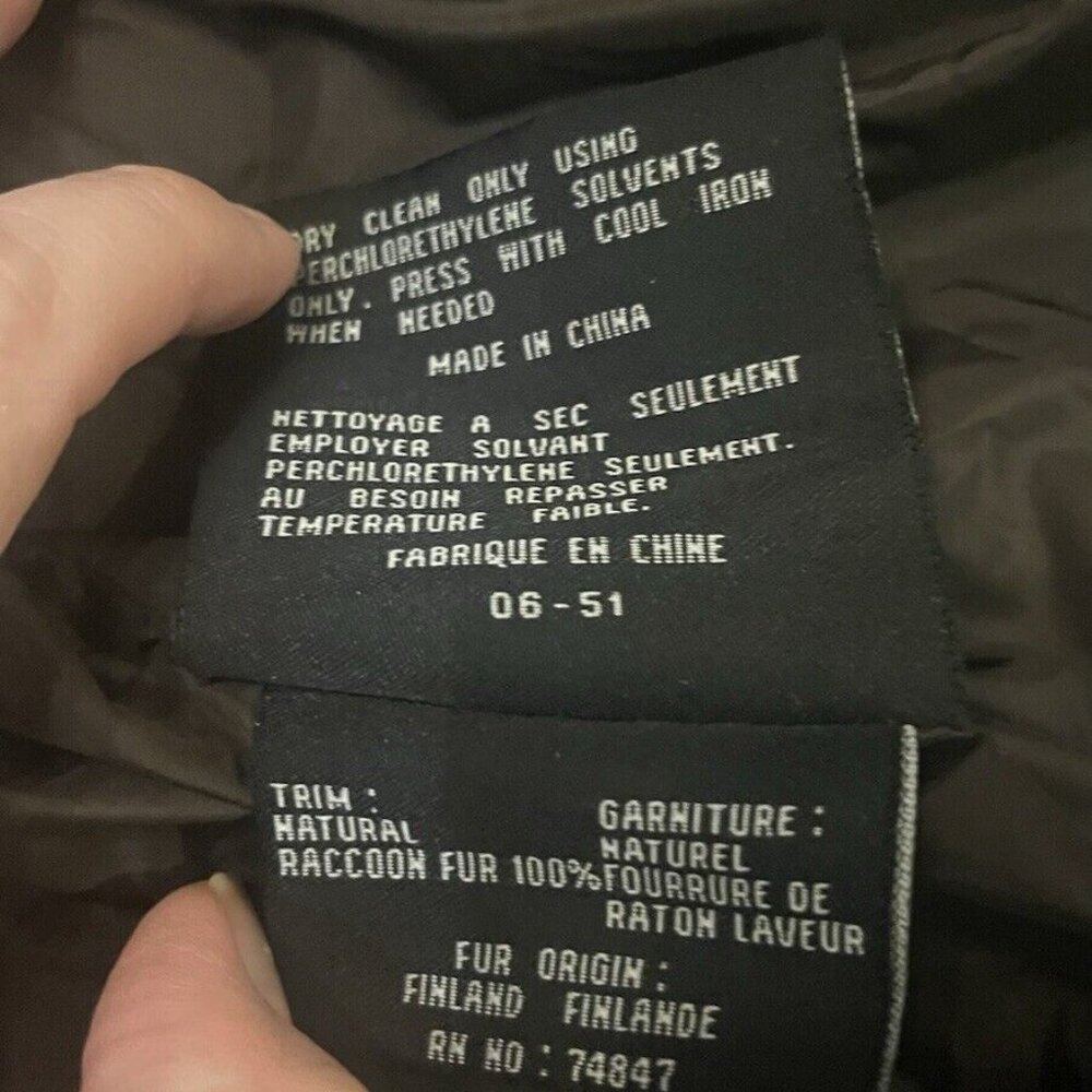 Andrew Marc long puffer coat Brown Goose down filled Small - Picture 9 of 10